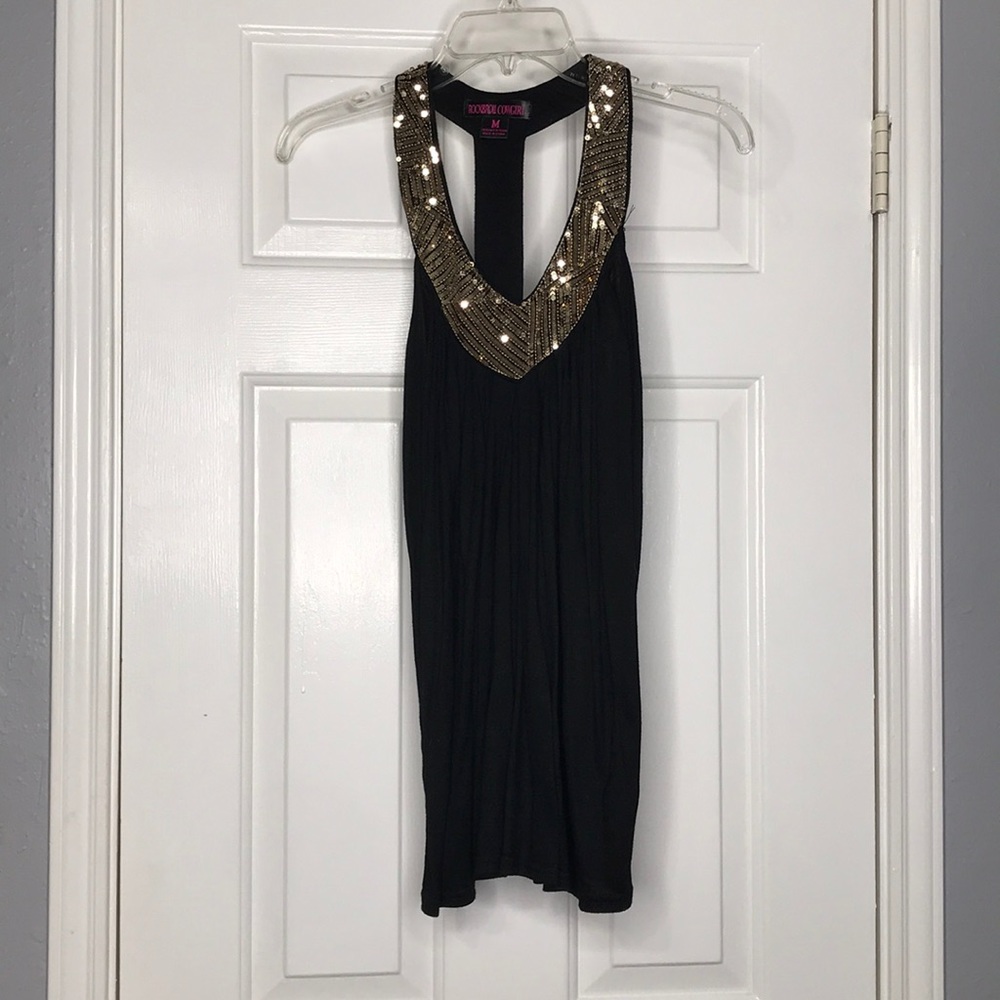 Black dressy tank top. Never worn